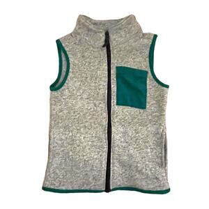 Carter's Gray/Green Zip Up Vest. 6 Years.